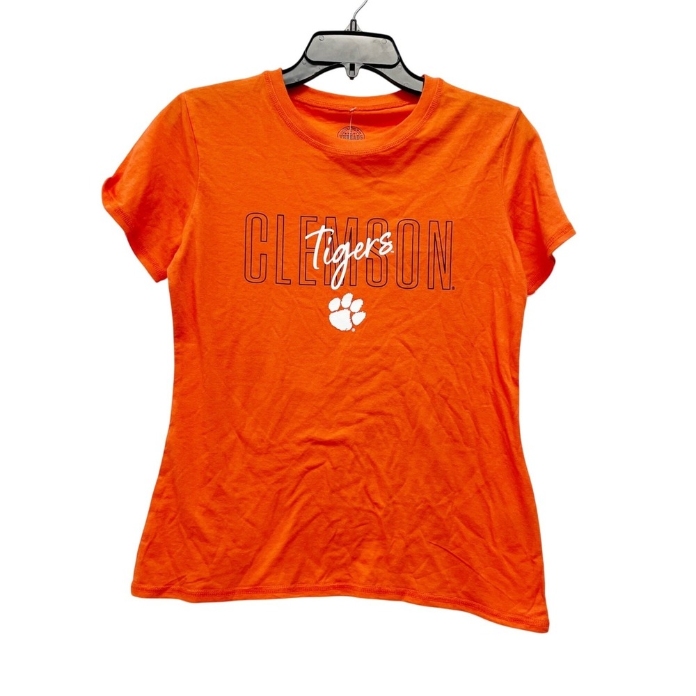 Rivalry Threads 91 NCAA Clemson Tigers Women's Crew Neck T-Shirt Orange Size‎ M